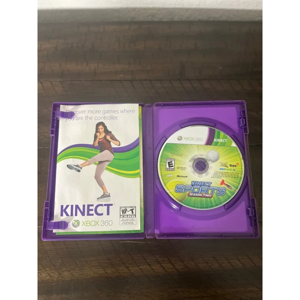 Kinect Sports Season Two Xbox 360 Game Physical Disc with Manual CIB Excellent